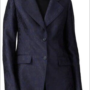 Derek Lam 10 Crosby x RTR Jacquard Leopard Design Blazer